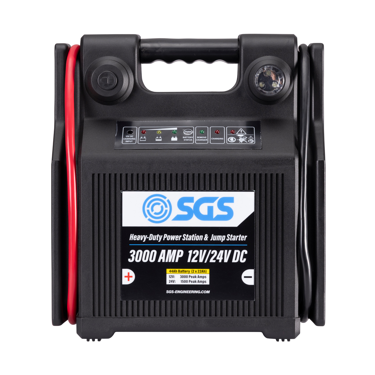 SGS 3000 Amp 12V/24V Heavy-Duty Jump Starter Power Station | LED Light